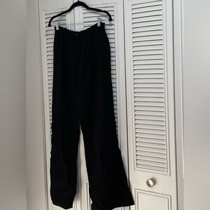 Zara Womens Textured Pants Cream color